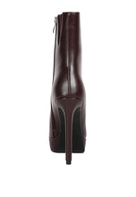 Load image into Gallery viewer, Stylish Burgundy High Heeled Ankle Boot