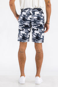 Men's Camo Green Cotton Blend Lounge Sweat Shorts