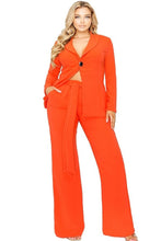 Load image into Gallery viewer, Plus Size Summer Lime Green Blazer &amp; Pants Set