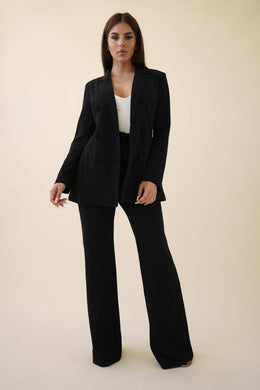 Posh Black Blazer & Suit Set