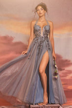 Load image into Gallery viewer, Chiffon Dream Mauve Blush Halter A Line Soft Tulle Gown
