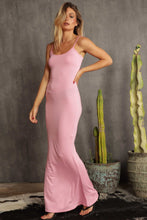 Load image into Gallery viewer, Melrose Ave Pink Fitted Knit Sleeveless Maxi Dress