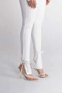 Santorini White Tailored Blazer & Pants Suit Set