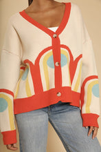 Load image into Gallery viewer, Retro Arch Multi-Cream Cardigan