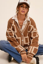 Load image into Gallery viewer, English Style Oversized Long Sleeve Cardigan