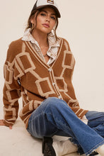 Load image into Gallery viewer, English Style Oversized Long Sleeve Cardigan