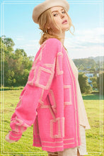 Load image into Gallery viewer, English Style Oversized Long Sleeve Cardigan