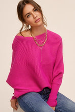 Load image into Gallery viewer, Chic Pink Dolman Sleeve Off Shoulder Mae Sweater