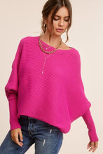 Load image into Gallery viewer, Chic Pink Dolman Sleeve Off Shoulder Mae Sweater