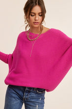 Load image into Gallery viewer, Chic Pink Dolman Sleeve Off Shoulder Mae Sweater