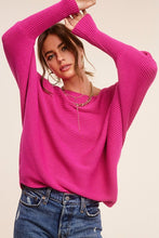 Load image into Gallery viewer, Chic Pink Dolman Sleeve Off Shoulder Mae Sweater