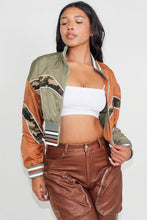 Load image into Gallery viewer, Sporty Color Block Brown/Green Jacket