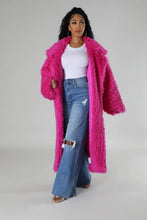 Load image into Gallery viewer, Athina Brown Fuzzy Fur Winter Heavy Jacket