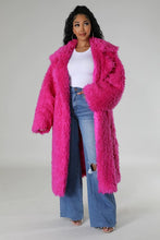 Load image into Gallery viewer, Athina Brown Fuzzy Fur Winter Heavy Jacket