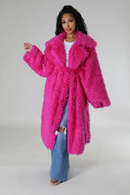 Load image into Gallery viewer, Athina Brown Fuzzy Fur Winter Heavy Jacket