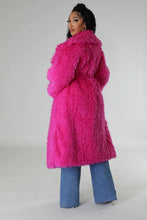 Load image into Gallery viewer, Athina Brown Fuzzy Fur Winter Heavy Jacket