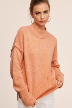 Load image into Gallery viewer, Ella Knit Cozy Warm Pumpkin Mock Style Long Sleeve Sweater