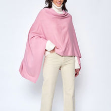 Load image into Gallery viewer, Beautiful Knit Ivory Asymmetrical Poncho