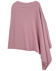 Beautiful Knit Ivory Asymmetrical Poncho