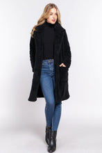 Load image into Gallery viewer, Cappuccino Winter Comfort Sherpa Long Sleeve Coat