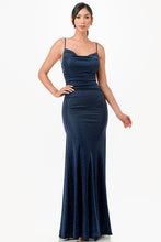 Load image into Gallery viewer, Sparking Bronze Jacquard Draped Sleeveless Maxi Dress