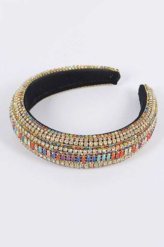 Mix Color Full Stone Statement Headband