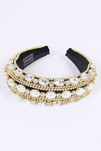 Load image into Gallery viewer, Iconic Mix Crystal Puffy Statement Headband