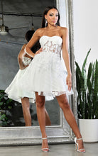 Load image into Gallery viewer, Beautiful Sweetheart White Lace Embroidered Dress