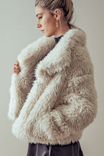 Load image into Gallery viewer, Soft &amp; Chic Beige Faux Fur Long Sleeve Winter Coat