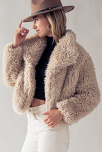 Load image into Gallery viewer, Soft &amp; Chic Fuschia Pink Faux Fur Long Sleeve Winter Coat