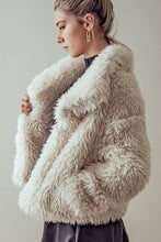 Load image into Gallery viewer, Soft &amp; Chic Tan Faux Fur Long Sleeve Winter Coat