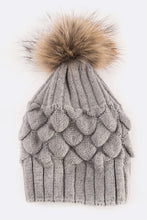 Load image into Gallery viewer, EMMEZ Raccoon Fur Raised Knit Soft Beanies