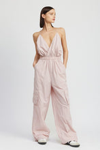 Load image into Gallery viewer, Modern Beige Cargo Style Jumpsuit