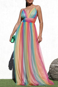 Popscicle Summer Sleeveless Halter Maxi Dress