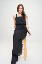 Load image into Gallery viewer, Plus Size Taupe Elastic Straped Tied Jumpsuit