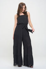 Load image into Gallery viewer, Plus Size Taupe Elastic Straped Tied Jumpsuit