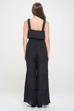 Load image into Gallery viewer, Plus Size Taupe Elastic Straped Tied Jumpsuit