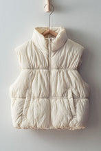 Load image into Gallery viewer, Winter Green Sleeveless Quilted Puffer Sleeveless Vest