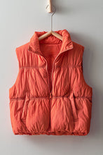 Load image into Gallery viewer, Cream Sleeveless Quilted Puffer Sleeveless Vest