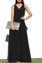 Load image into Gallery viewer, Carribean Dream Black Sleeveless Wide Leg Style Jumpsuit