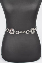 Load image into Gallery viewer, Plus Size Gold Organic Textured Mix Link Chain Belt