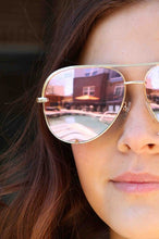 Load image into Gallery viewer, Pink Gold High Quality Unisex Aviator Sunglasses