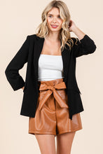 Load image into Gallery viewer, Classy Black Open-Front Casual Blazer