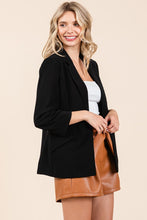 Load image into Gallery viewer, Classy Black Open-Front Casual Blazer