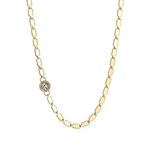 Multicolor Zircon Chain Necklace