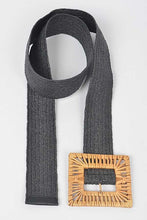 Load image into Gallery viewer, Plus Size Bamboo Buckle Elastic Belt