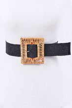 Load image into Gallery viewer, Plus Size Bamboo Buckle Elastic Belt