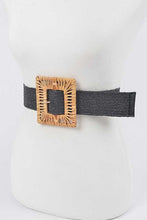 Load image into Gallery viewer, Plus Size Bamboo Buckle Elastic Belt