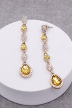 Load image into Gallery viewer, Rhinestone Teardrop earring