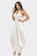 Load image into Gallery viewer, Ivory White Halter Style Serenity Jumpsuit